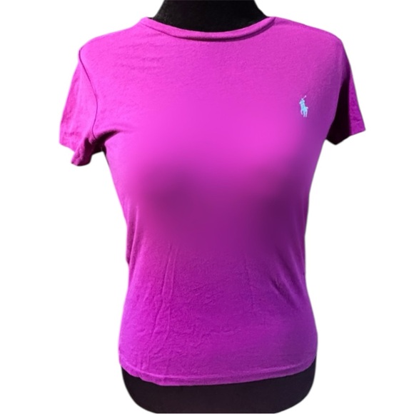 Ralph Lauren Tops - Polo Ralph Lauren Pink purple Fitted Short Sleeve Tee Medium
